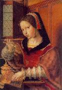 Jan van Hemessen Woman Weighing Gold, also called Woman Holding a Balance France oil painting artist